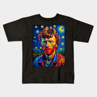 Steve Winwood at starry night Kids T-Shirt